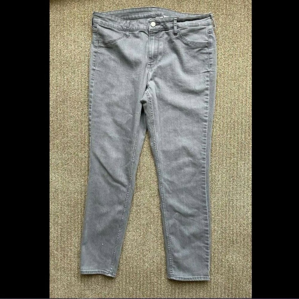 H&M Women's Gray Jeans size 33 Pre-owned Very Good - Picture 1 of 5